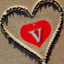 v and s letter love images